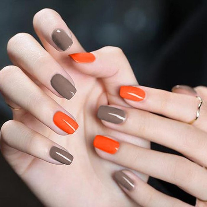 Однотонный маникюр