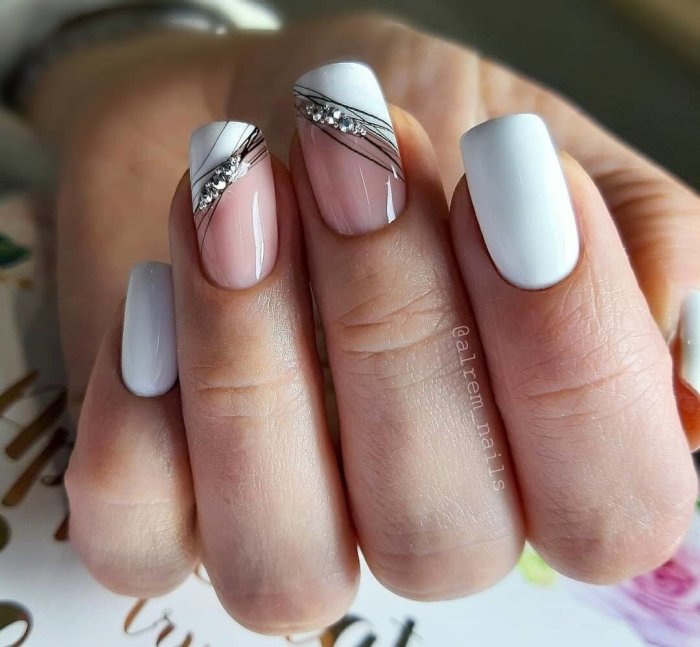 Дизайн ногтей с паутинкой