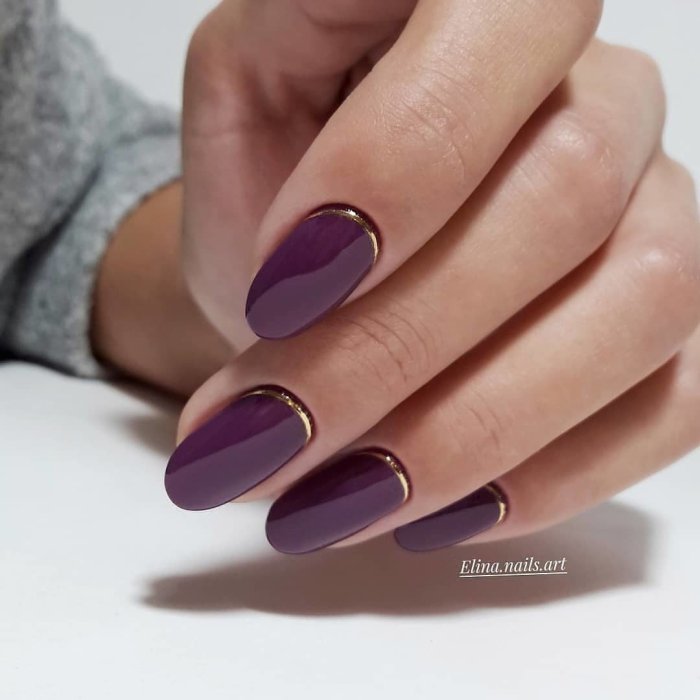 Ногти миндаль осень 2020