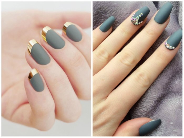 Матовый маникюр 2022 модные тенденции