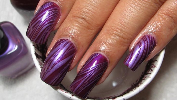 Ногти Водный маникюр