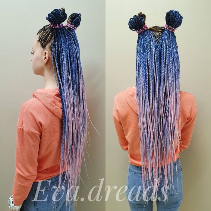 Джа дреды тонкие