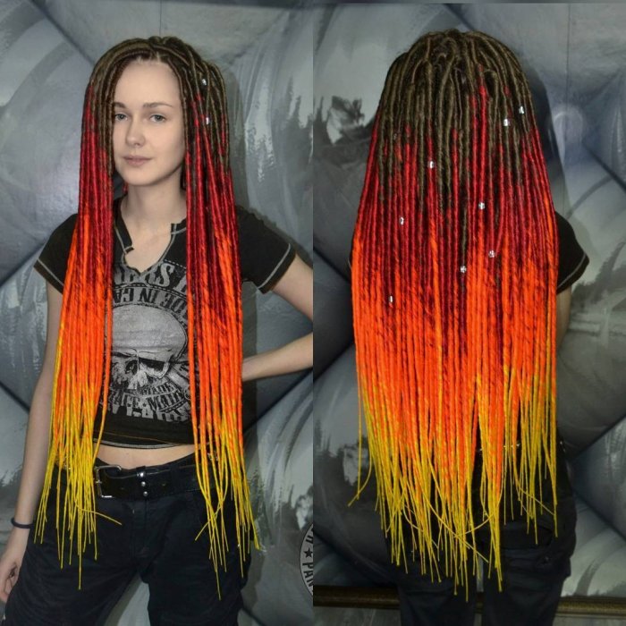 Де дреды афрокосы