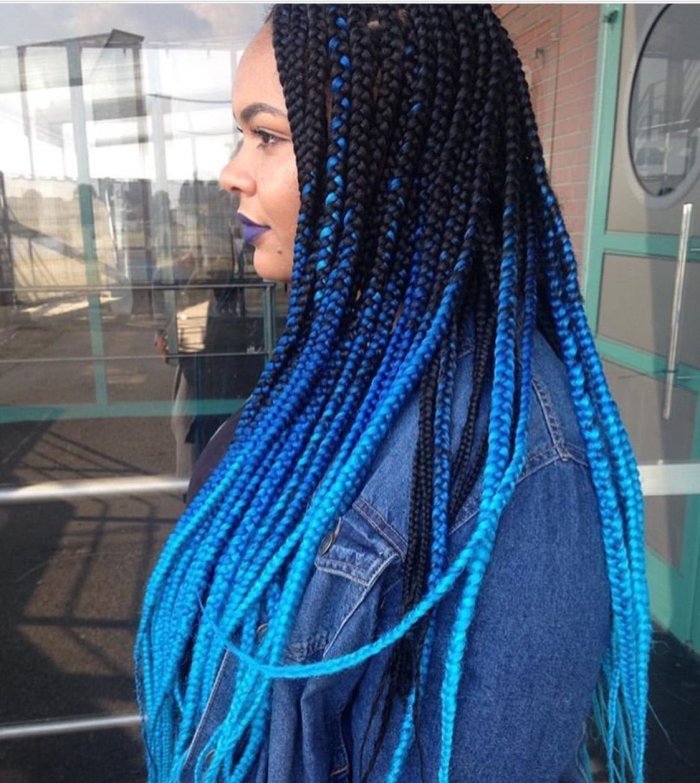 Косички зизи блонд