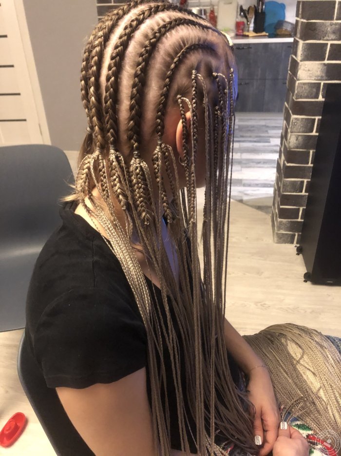 Сенегальские косички на брейды