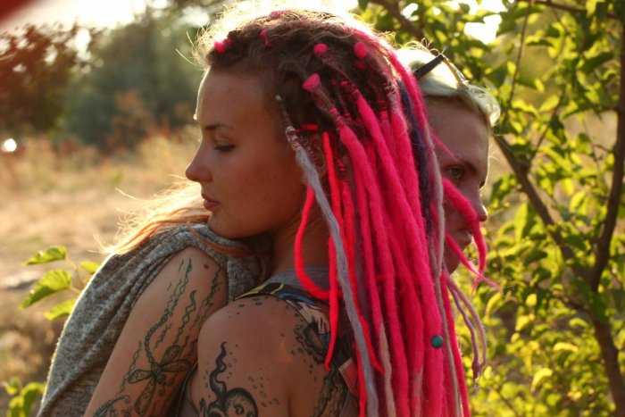 Афрокосы дреды