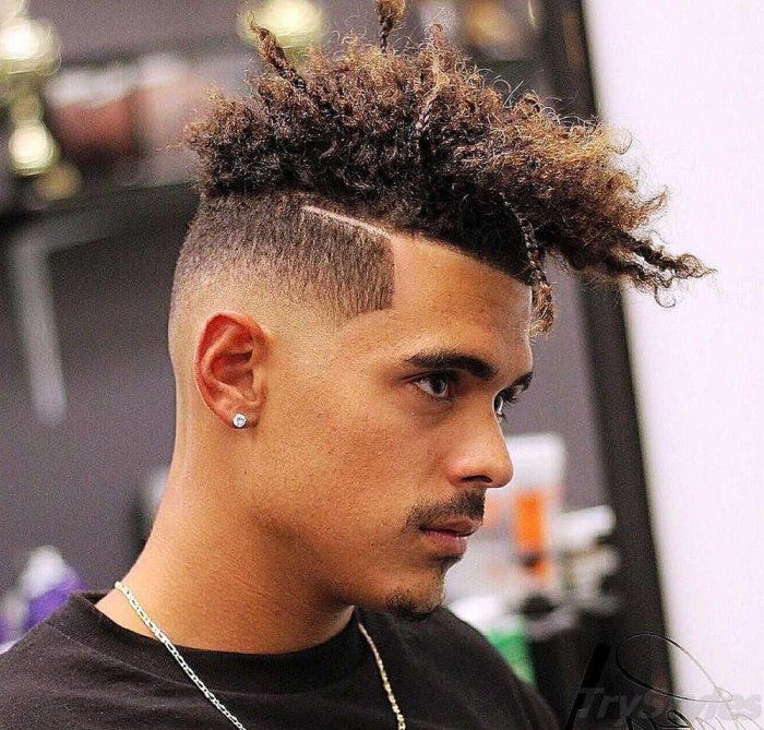 Фейд с косичкой