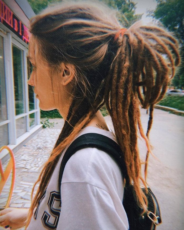 Де дреды на затылок