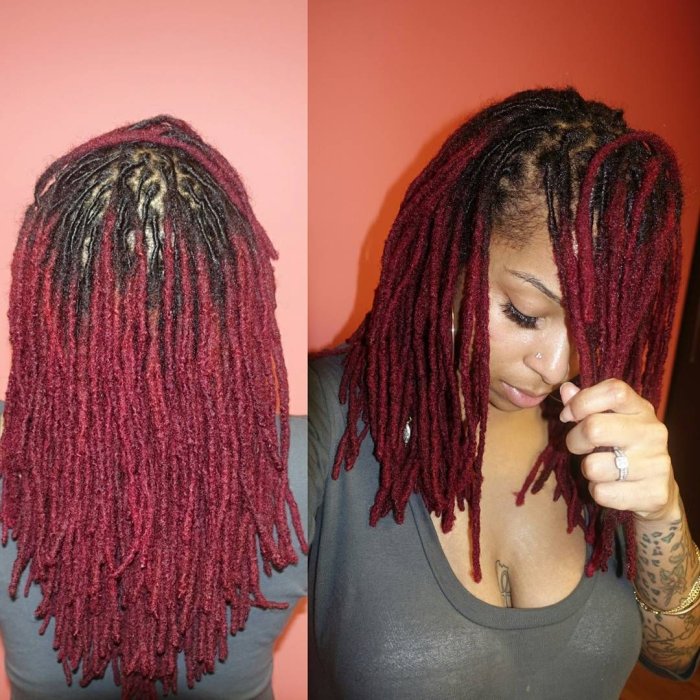 Дреды на концах волос