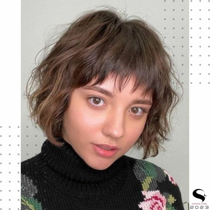 Стрижка Lob long-Bob с челкой