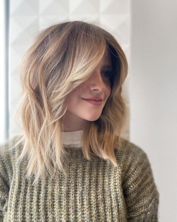 Чёлка шторка короткая 2022