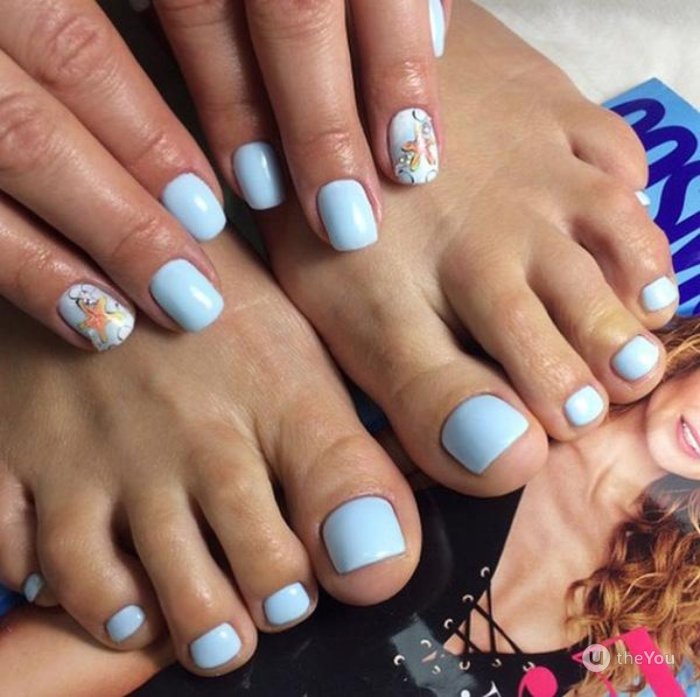 Пляжный педикюр