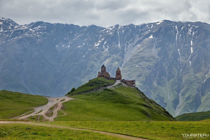 Село Гергети в Грузии