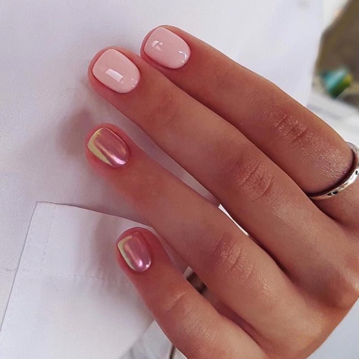 Ногти нюд квадрат 2022